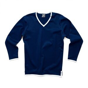 TAIL TECH Navy Blue V-Neck Sweater